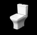 Ceramica Marseille Cloakroom Suite with Close Coupled Toilet & Full Pedestal Basin