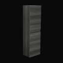 Artis Centro Grey Wood Wall Hung Tall Bathroom Storage Cabinet - 1200 x 350mm
