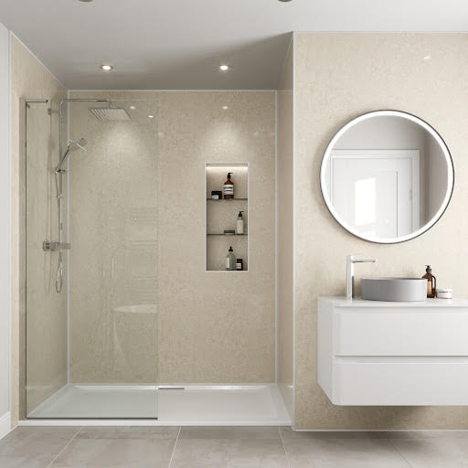 Multipanel Taupe Grey Bathroom Wall Panel 2400 x 1200mm